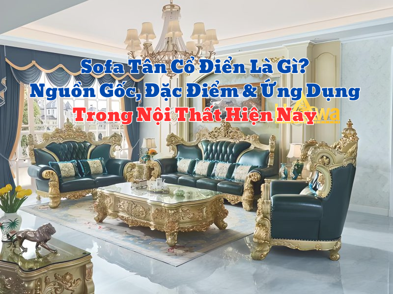 Sofa Tân Cổ Điển Là Gì? Nguồn Gốc, Đặc Điểm & Ứng Dụng Trong Nội Thất Hiện Nay